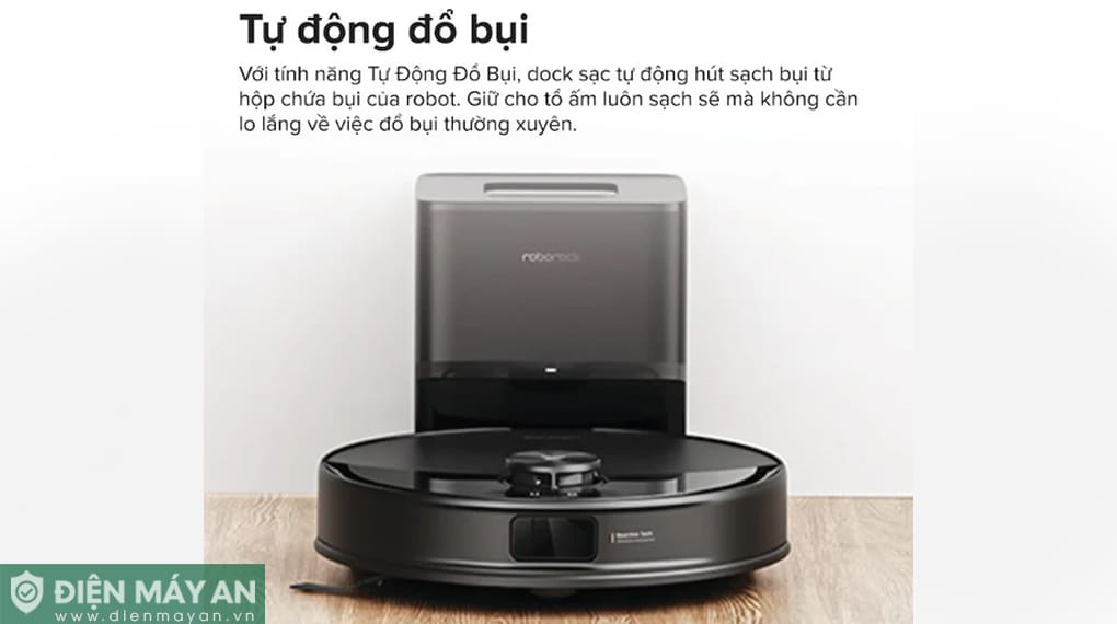 Robot hút bụi lau nhà Roborock Q10 VF+ (Plus) - Đen